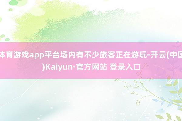 体育游戏app平台场内有不少旅客正在游玩-开云(中国)Kaiyun·官方网站 登录入口
