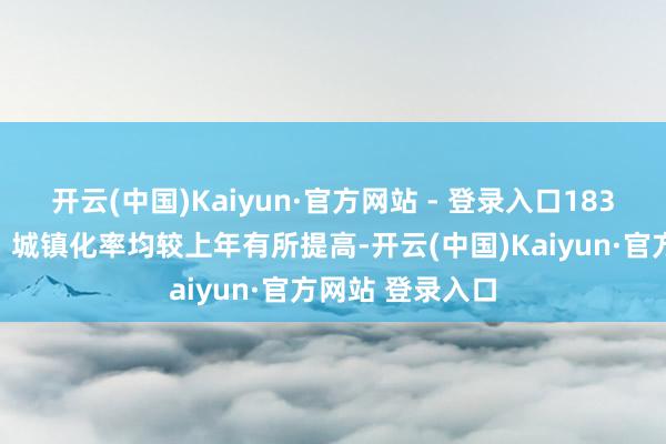 开云(中国)Kaiyun·官方网站 - 登录入口183个县（市、区）城镇化率均较上年有所提高-开云(中国)Kaiyun·官方网站 登录入口